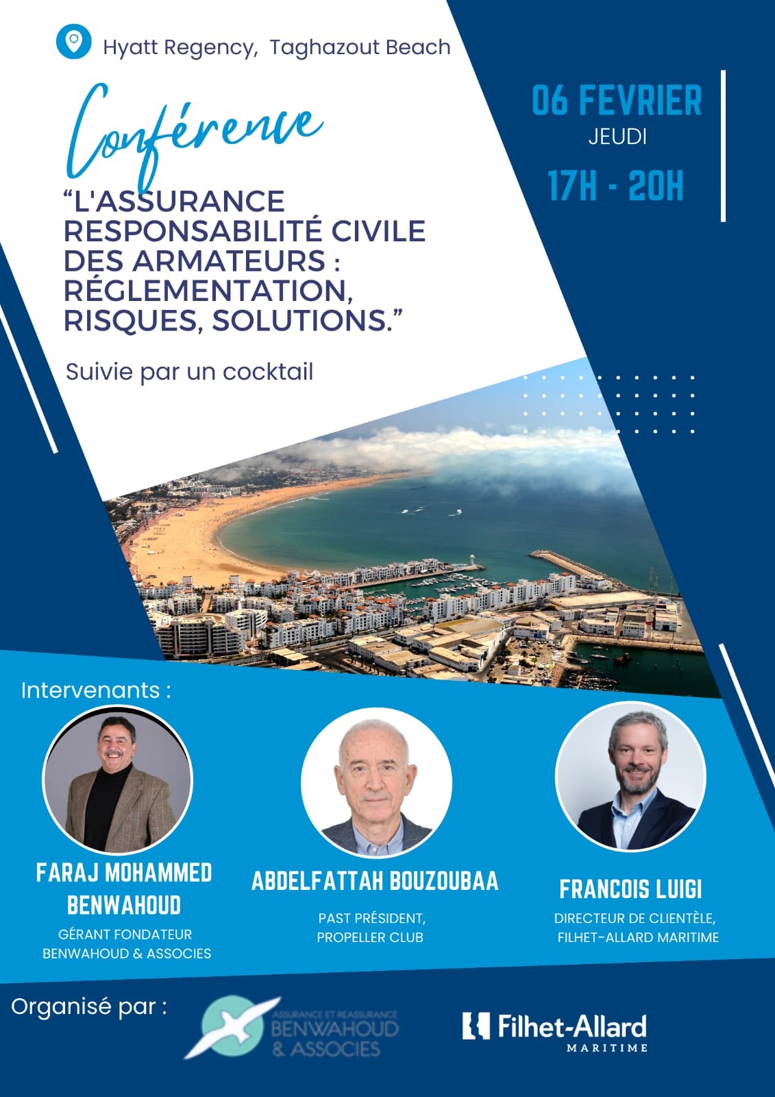  Conférence à Taghazout : Les enjeux de l’assurance responsabilité civile des armateurs