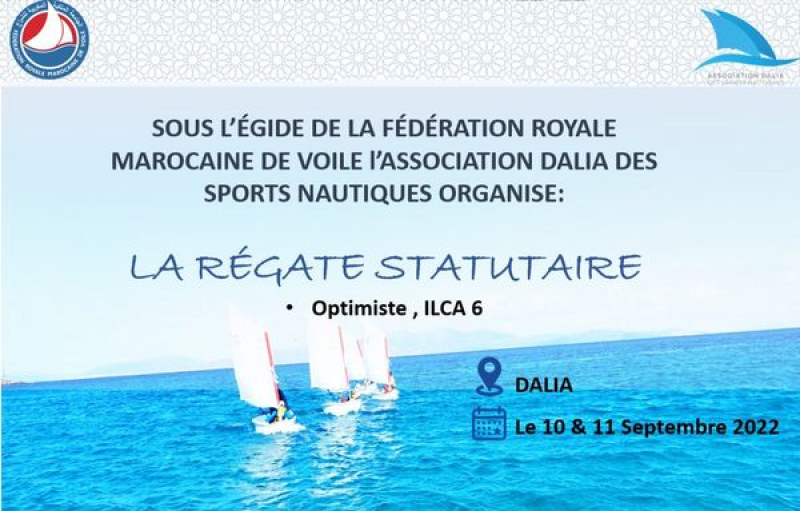 L'Association Nautique de Dalia organise sa régate statutaire Optimist ILCA 6