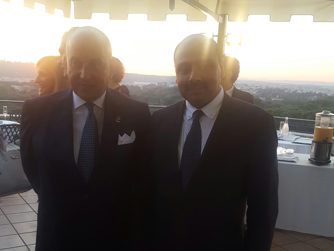 Mr Emmanuel GRIMALDI PDG du Groupe GRIMALDI et Mr El Mostafa FAKHIR Directeur de Publication de MaritimeNews