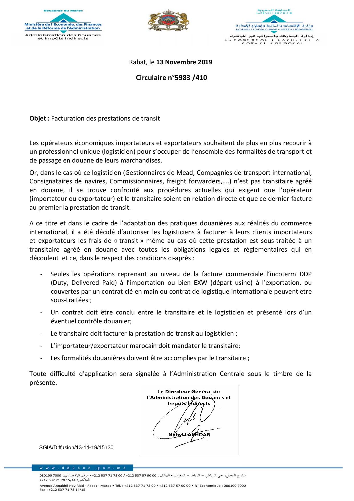 La Douane ouvre la voie à la facturation des prestations de transit par les opérateurs logistiques