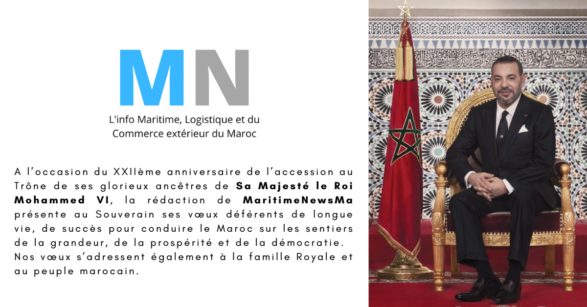 Message de Félicitations à Sa Majesté le Roi Mohammed VI à l’occasion de la Fête du Trône