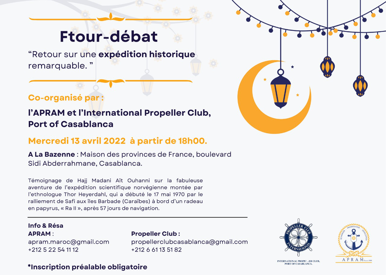 Un Ftour-Débat pour faire revivre la fabuleuse épopée de l’expédition « Ra II »