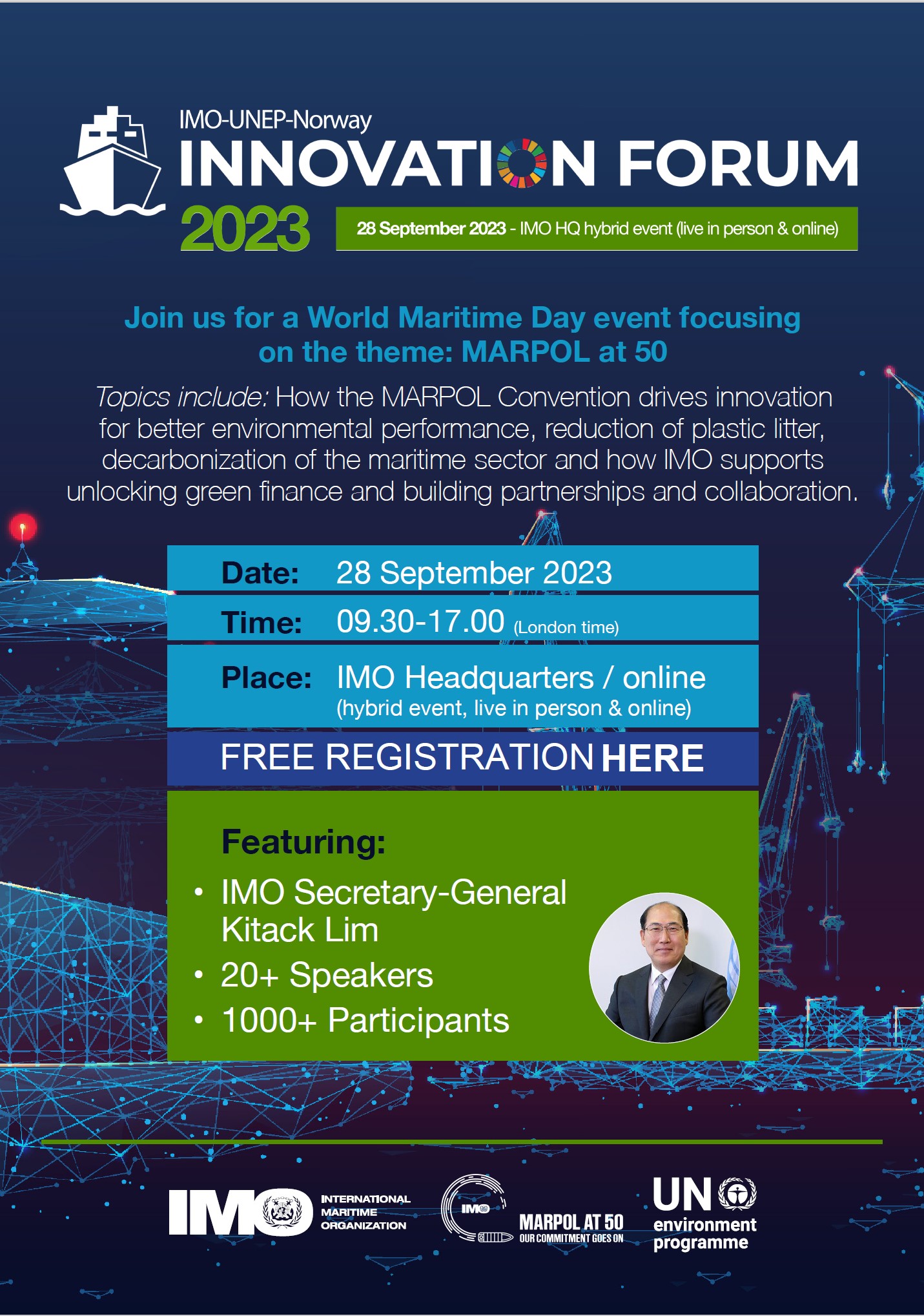 Forum de l'innovation OMI-PNUE-Norvège 2023